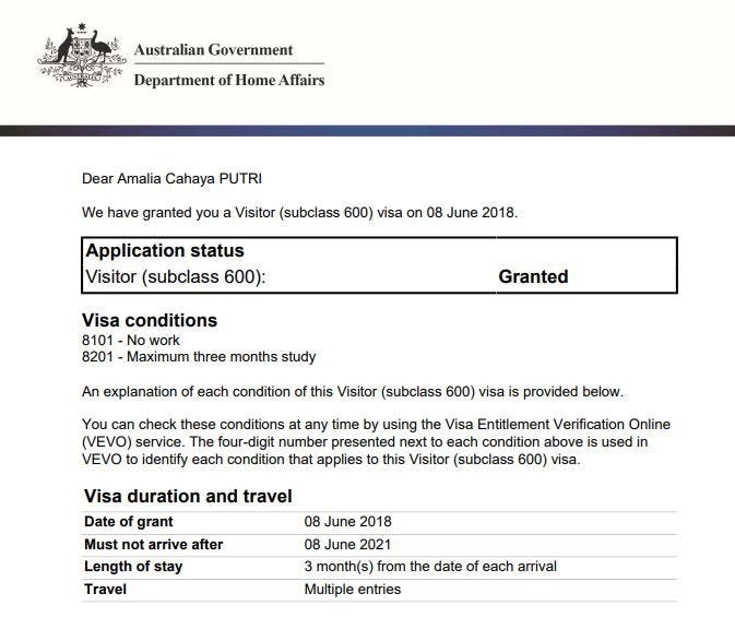 visa australia